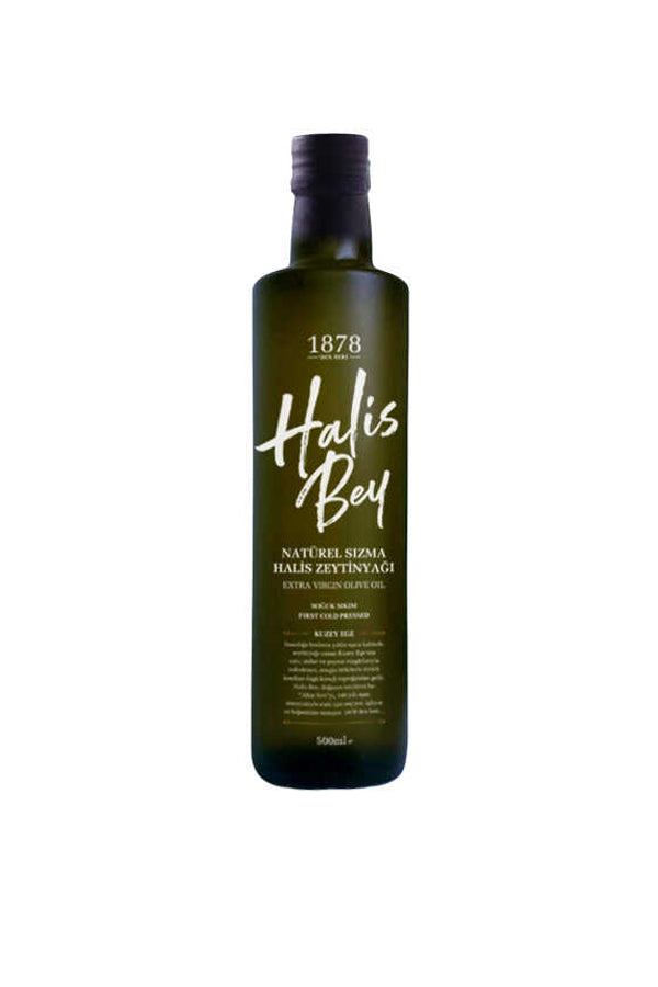 Halis Bey Premium Soğuk Sıkım Natürel Sızma Zeytinyağı 500ml