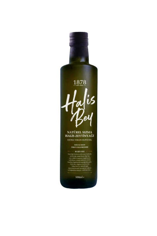 Halis Bey Premium Soğuk Sıkım Natürel Sızma Zeytinyağı 500ml