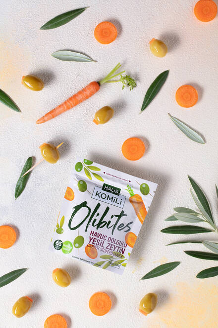 Komili Olibites Havuç Dolgulu Yeşil Zeytin 30g
