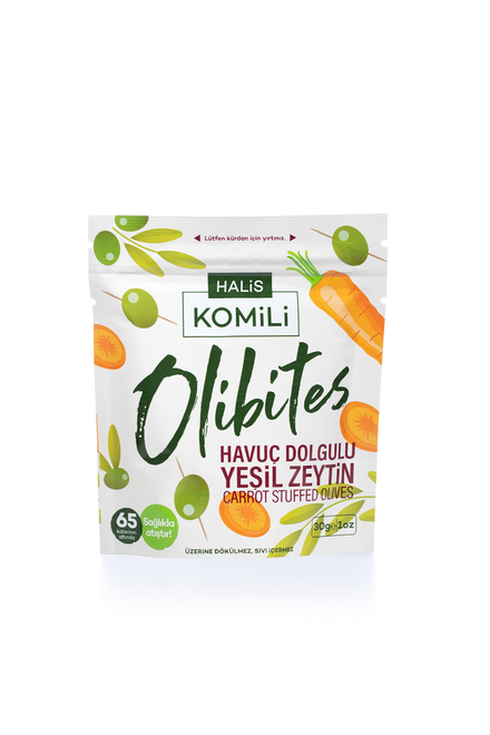Komili Olibites Havuç Dolgulu Yeşil Zeytin 30g
