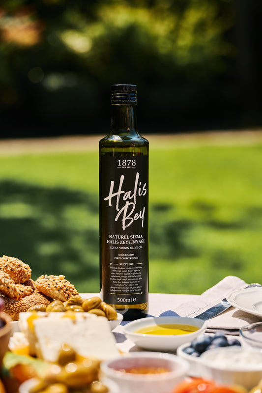 Halis Bey Premium Soğuk Sıkım Natürel Sızma Zeytinyağı 500ml